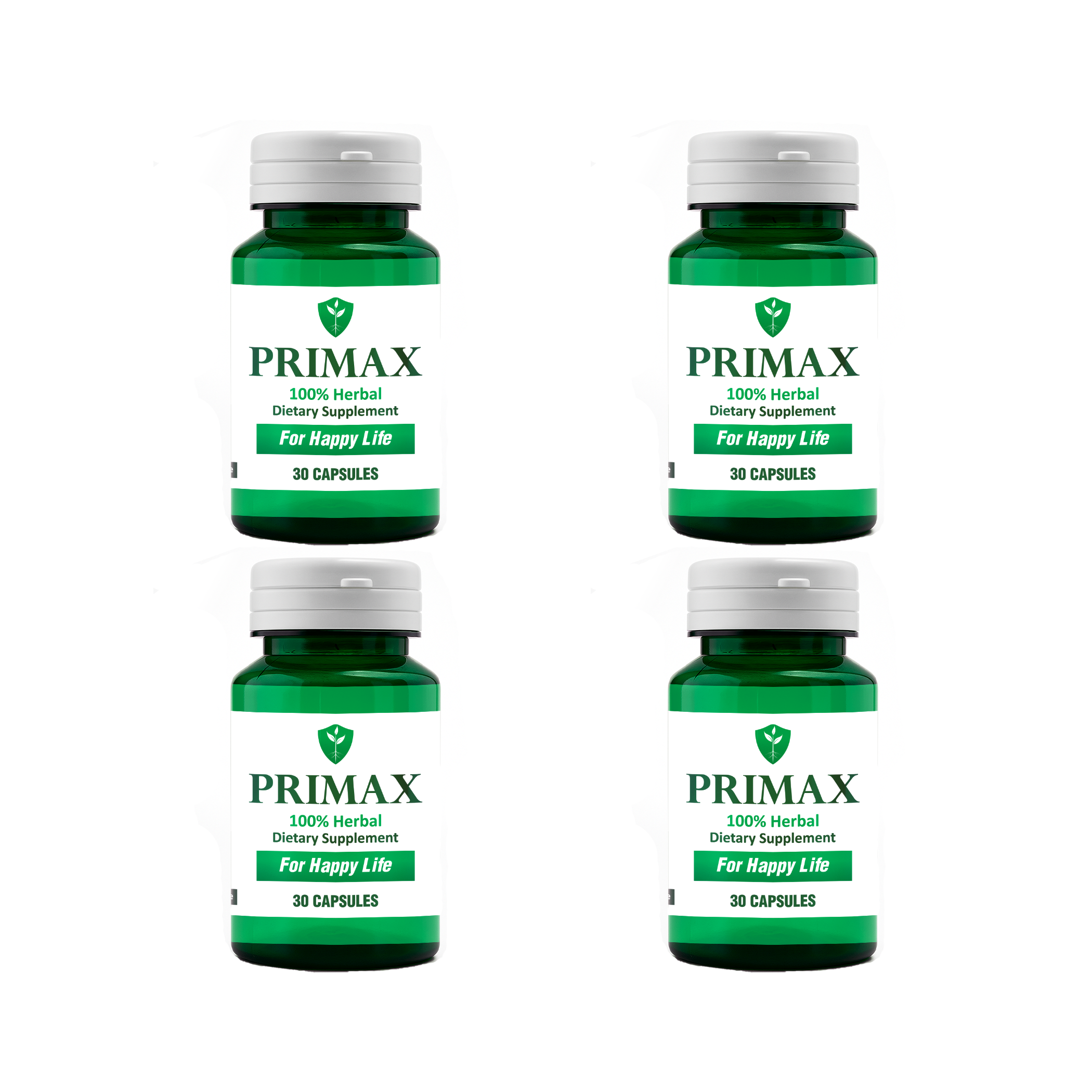 Primax Herbal Capsules ( 4 packs - 120 capsules)