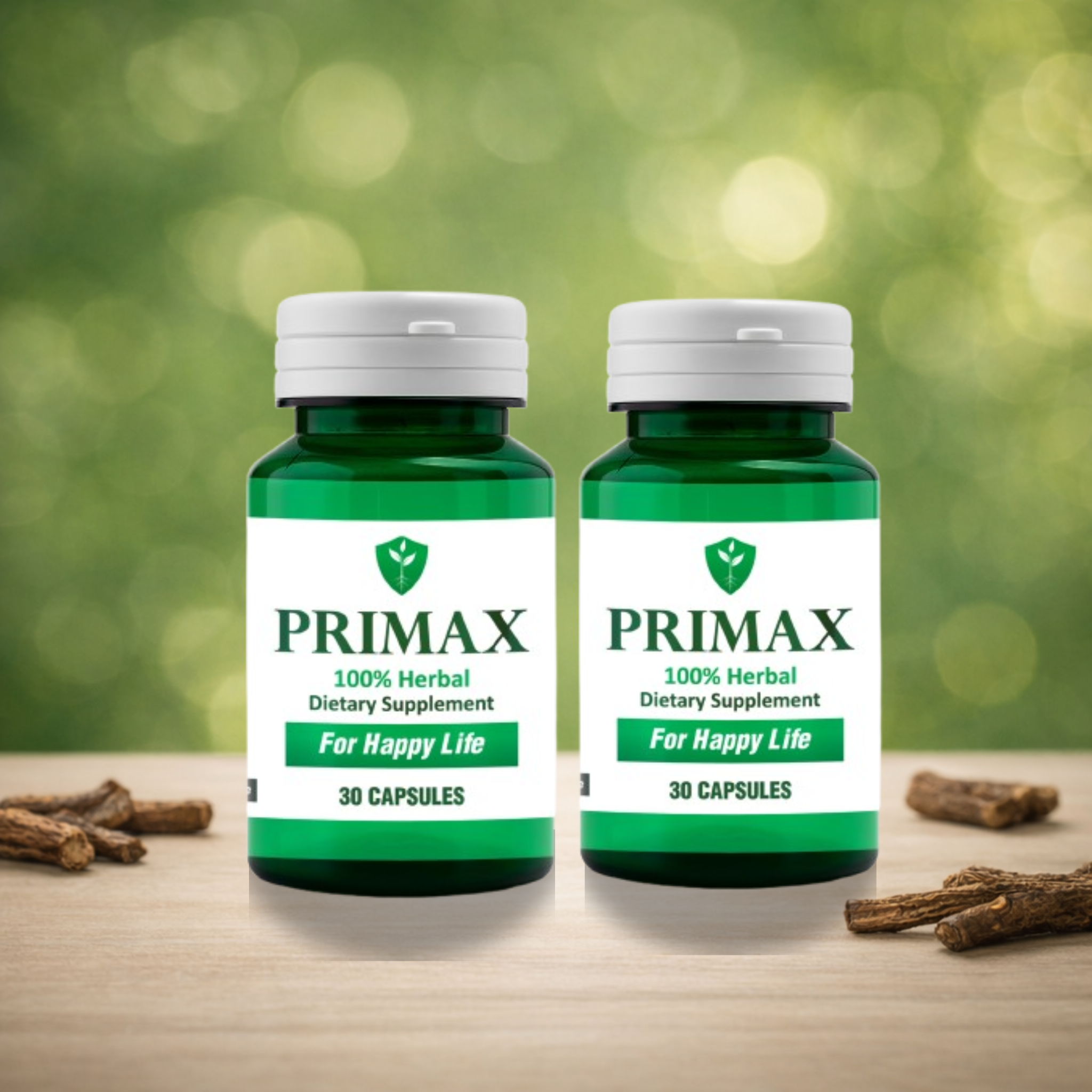 Primax Herbal Capsules for Men  | Herbal Energy & Stamina Support (60 capsules)
